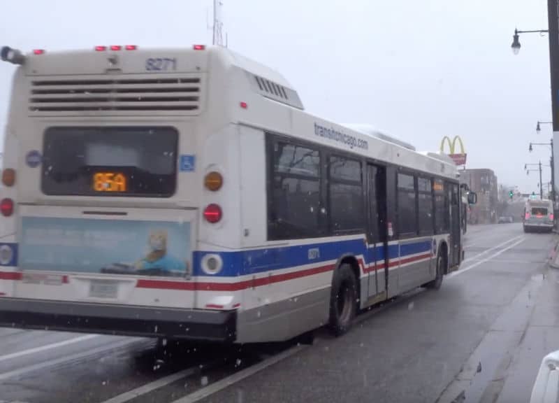 cta bus in the snow cta bus crash