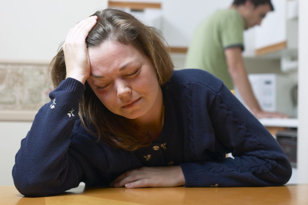 stressed woman