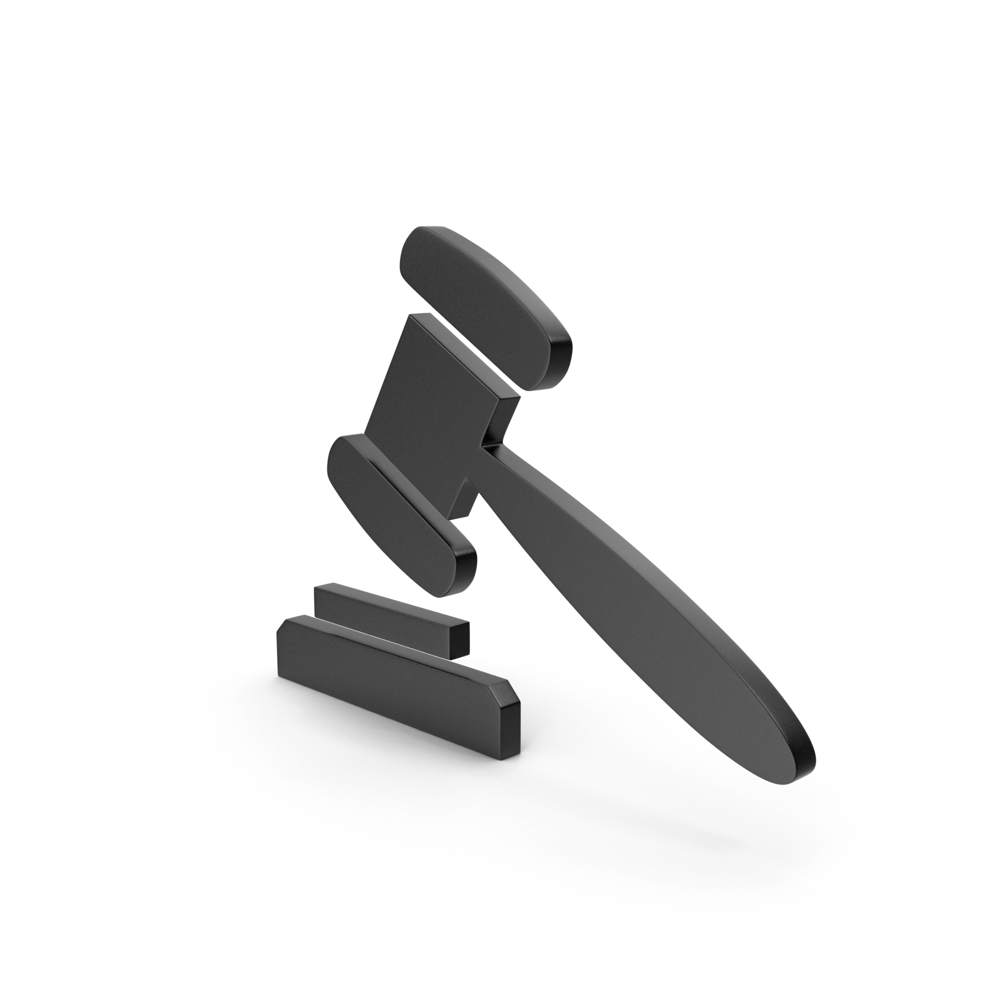 Gavel Black Icon.H03.2k